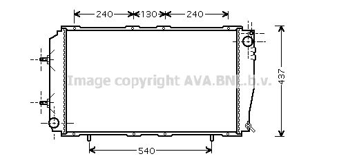 AVA QUALITY COOLING Радиатор, охлаждение двигателя SU2055